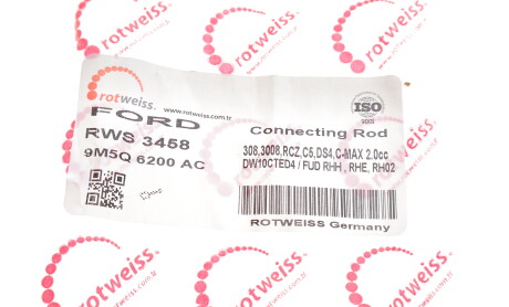 Фото 2 - Шатун двигуна ROTWEISS RWS3458