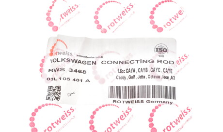 Фото 2 - Шатун двигуна ROTWEISS RWS3468