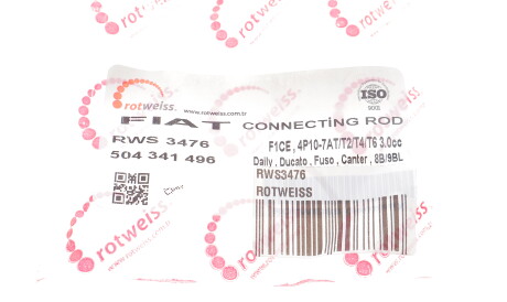 Фото 2 - Шатун двигуна ROTWEISS RWS3476