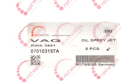 Форсунка масляная VW Touareg 2.5D 03-10 - ROTWEISS RWS3941