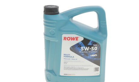 Моторна олива Hightec Multi Formula 5W-50, 5 л - (lfaservicefill, 955535m2) ROWE 20148005099