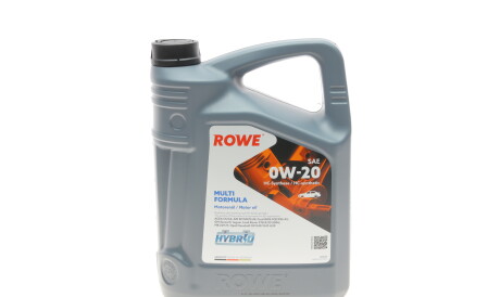 Олива 0W20 HIGHTEC MULTI FORMULA (5L) (MB 229.71/GM dexos D) (ACEA C5/C6) (API SP/SN PLUS) - (002790WQTE, 0888083885, 0888086294) ROWE 20202-0050-99 (фото 1)