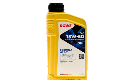 Олива 15W50 S-Z HIGHTEC FORMULA GT 4T (1L) (API SN/SM/SL/SJ/SH/SG - JASO MA2) - ROWE 20203-0010-99