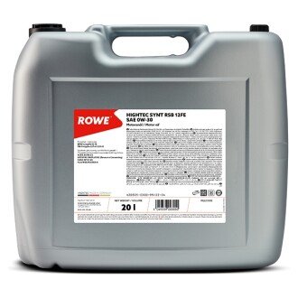 Моторна олива Hightec Synth RSB 12FE 0W-30, 20 л - ROWE 20305020099 (фото 1)