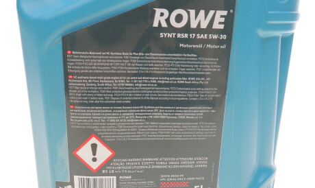 Фото 2 - Моторна олива 5W-40 Special G 5L ROWE 20370005099