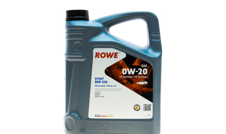 Олива 0W20 HIGHTEC SYNT RSP 210 (5L) (ACEA C5) (API SP) PSA B71 2010 - ROWE 20371-0050-99 (фото 1)