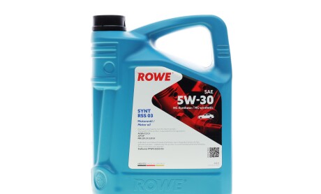 Масло 5W30 HIGHTEC SYNT RSS 03 (5L) (MB 229.31/229.51) (ACEA C2/C3/API SP) - ROWE 20372-0050-99