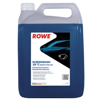 Жидкость стеклоомывателя (5L) HIGHTEC SCREENWASH (-20°C) (готовый к использованию) (лимон) - ROWE 21111-0050-99