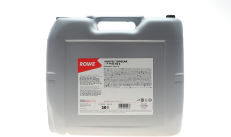 Олива 75W90 HIGHTEC TOPGEAR S (20L) (API GL-4/GL-5/MT-1) (світло-коричневий) - ROWE 25002-0200-99