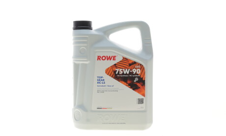 Масло 75W90 HIGHTEC TOPGEAR HC-LS (5L) (MIL-L 2105D) (API GL-4/GL-5/GL-5 LS) - ROWE 25004-0050-99