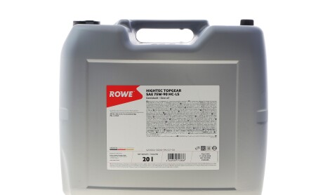 Масло 75W90 HIGHTEC TOPGEAR HC-LS (20L) (MIL-L 2105D) (API GL-4/GL-5/GL-5 LS) - ROWE 25004-0200-99