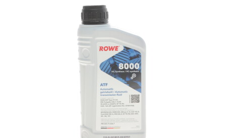 Олива HIGHTEC ATF 8000 (1L) (MB 235.71/236.7/MB 236.5/MB 236.1/DEXRON IIIG/ Ford M2C195-A) (червоний) - ROWE 25012-0010-99