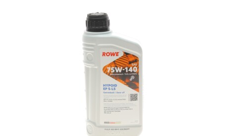 Олива 75W140 HIGHTEC HYPOID EP S-LS (1L) (BMW MSP/A/Ford M2C187-A/192-A/192-A)MB235.61) (коричневый) - ROWE 25029-0010-99