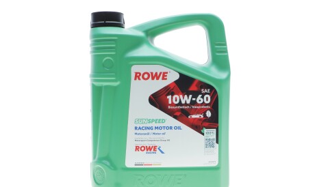 Олива 10W60 SUNSPEED RACING MOTOR OIL (5L) MULTI-ESTER TECHNOLOGY - ROWE 4920019-0050-99