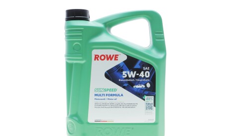 Масло 5W40 SUNSPEED MULTI FORMULA (5L) (MB 229.51/VW 505 00/505 01/BMW LL-04/RN0710/0700) - ROWE 4920138-0050-99