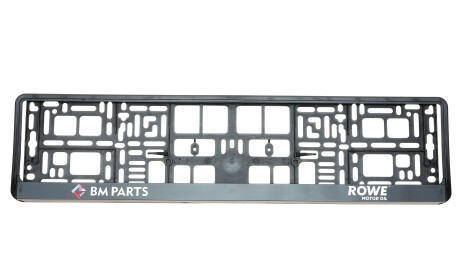 Рамка номерного знака, чорна - ROWE РАМКА НОМЕРНОГО ЗНАКА ROWE ЧОРНА
