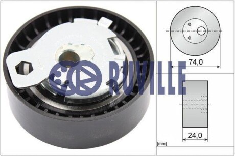Натяжной ролик, ремень ГРМ - (1113174, 1479084, 2T1Q6K254AB) RUVILLE 55239 (фото 1)
