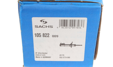 Фото 2 - Стійка амортизатору (амортизатор) SACHS 105 822 (105822)