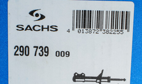 Фото 2 - Стійка амортизатору (амортизатор) SACHS 290 739 (290739)
