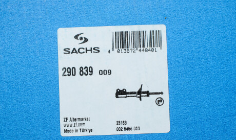 Фото 2 - Стійка амортизатору (амортизатор) SACHS 290 839 (290839)
