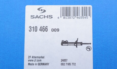Фото 2 - Стойка амортизатору (амортизатор) SACHS 310 466 (310466)