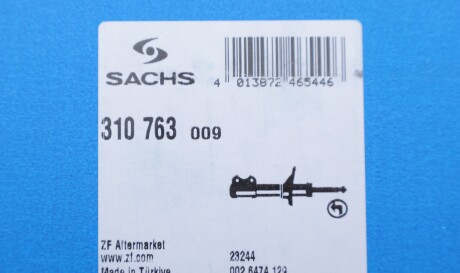 Фото 2 - Стойка амортизатору (амортизатор) SACHS 310 763 (310763)