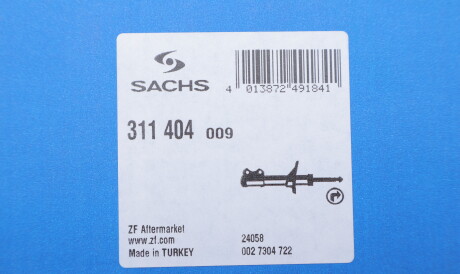 Фото 2 - Стойка амортизатору (амортизатор) SACHS 311404