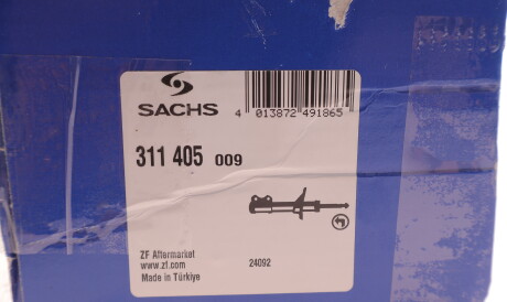 Фото 2 - Стійка амортизатору (амортизатор) SACHS 311405