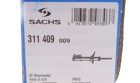 Фото 2 - Стойка амортизатору (амортизатор) SACHS 311 409 (311409)