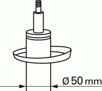 Фото 3 - Стойка амортизатору (амортизатор) SACHS 312267