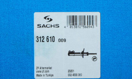 Фото 2 - Стійка амортизатору (амортизатор) SACHS 312 610 (312610)