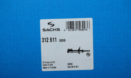 Фото 2 - Стійка амортизатору (амортизатор) SACHS 312 611 (312611)