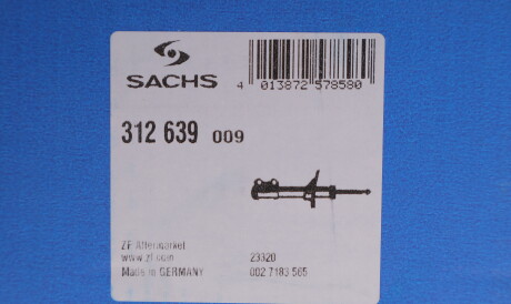 Фото 2 - Стойка амортизатору (амортизатор) SACHS 312639