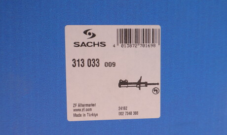 Фото 2 - Стійка амортизатору (амортизатор) SACHS 313 033 (313033)