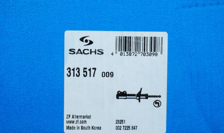 Фото 2 - Стойка амортизатору (амортизатор) SACHS 313517