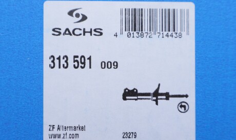 Фото 2 - Стойка амортизатору (амортизатор) SACHS 313 591 (313591)