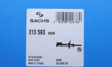 Фото 2 - Стійка амортизатору (амортизатор) SACHS 313 593