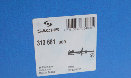 Фото 2 - Стойка амортизатору (амортизатор) SACHS 313681