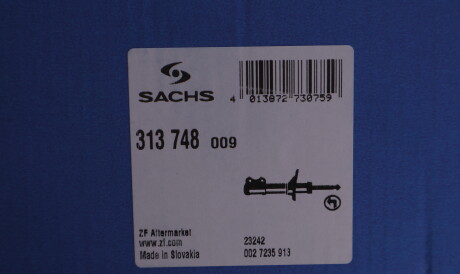 Фото 2 - Стійка амортизатору (амортизатор) SACHS 313 748 (313748)