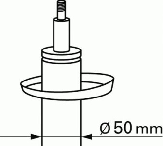Фото 9 - Стійка амортизатору (амортизатор) SACHS 314011