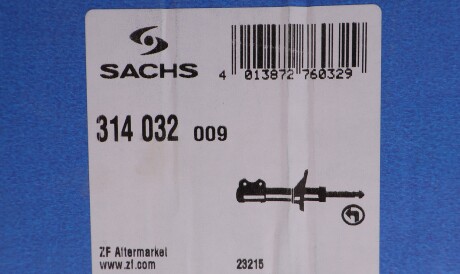 Фото 2 - Стійка амортизатору (амортизатор) SACHS 314 032 (314032)
