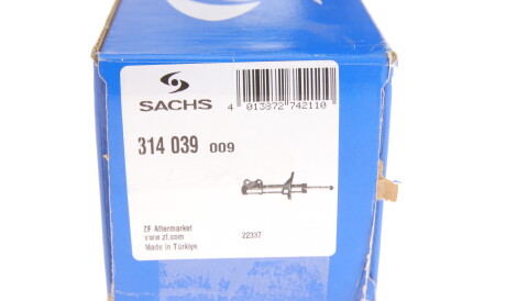 Фото 2 - Стійка амортизатору (амортизатор) SACHS 314 039 (314039)