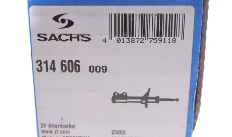 Фото 2 - Стойка амортизатору (амортизатор) SACHS 314 606 (314606)