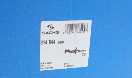 Фото 2 - Стійка амортизатору (амортизатор) SACHS 314 844 (314844)