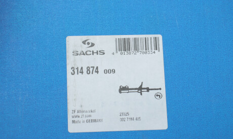 Фото 2 - Стійка амортизатору (амортизатор) SACHS 314 874 (314874)