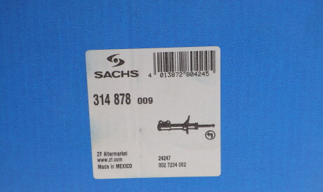 Фото 2 - Стойка амортизатору (амортизатор) SACHS 314 878 (314878)