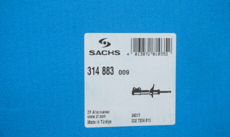 Фото 2 - Стойка амортизатору (амортизатор) SACHS 314 883 (314883)