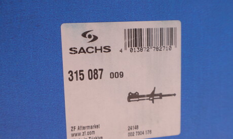 Фото 2 - Стійка амортизатору (амортизатор) SACHS 315 087