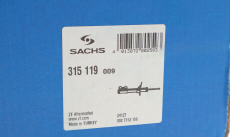 Фото 2 - Стойка амортизатору (амортизатор) SACHS 315 119 (315119)