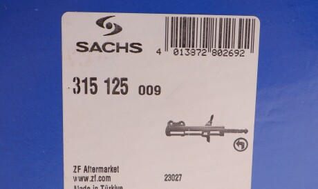 Фото 2 - Стойка амортизатору (амортизатор) SACHS 315 125 (315125)